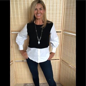 Zara Black & White Shirt